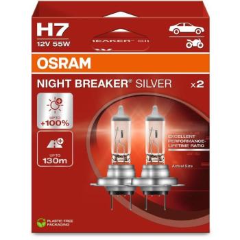 OSRAM H7 Night Breaker SILVER +100%, 2 db kép