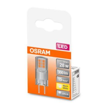 OSRAM kapszula LED izzó GY6,35 2,6W meleg f. 300lm kép