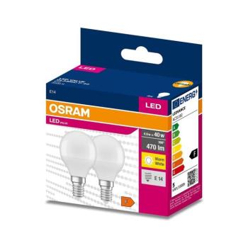 KÉSZLET 2x LED Izzó P45 E14/4,9W/230V 3000K - Osram 4058075627147 kép