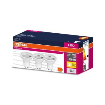 KÉSZLET 3x LED Izzó PAR16 GU10/2,8W/230V 2700K 120° - Osram 4058075497405 kép