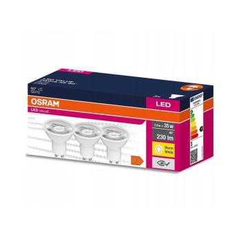 KÉSZLET 3x LED Izzó PAR16 GU10/2,8W/230V 2700K 60° - Osram 4058075600034 kép