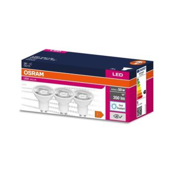 KÉSZLET 3x LED Izzó PAR16 GU10/4,5W/230V 6500K 36° - Osram 4058075497504 kép