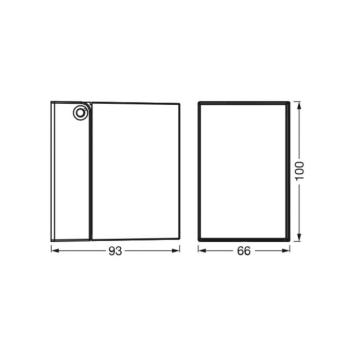 OSRAM kültéri fali lámpa ENDURA CLASSIC CUBE, ezüst fém IP44 kép