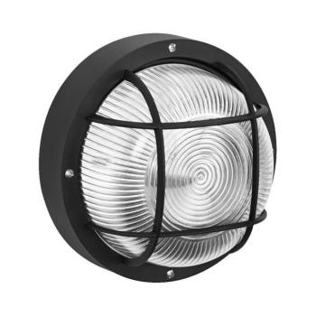 Osram - Kültéri fali lámpatest BULKHEAD 1xE27/10W/230V Ø 19 cm IP54 fekete 4058075845626 kép