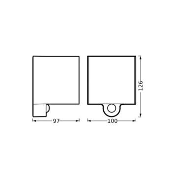 OSRAM LED akkumulátoros kültéri falilámpa ENDURA STYLE Sensor grafit USB kép