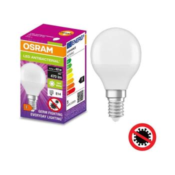 LED Antibakteriális izzó P40 E14/4,9W/230V 4000K - Osram 4058075561519 kép