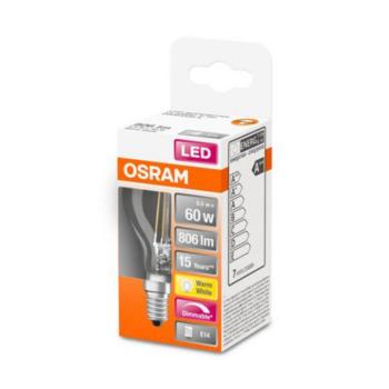 OSRAM LED csepp lámpa E14 5.9W Superstar 827