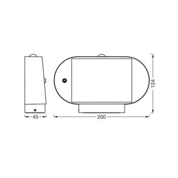 OSRAM LED-érzékelős fali lámpa ENDURA STYLE SOLAR OVAL 20 cm 830 kép