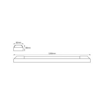 OSRAM LED-es világítócsík POWER BATTEN, 3000 K, 120 cm, 2 izzós kép