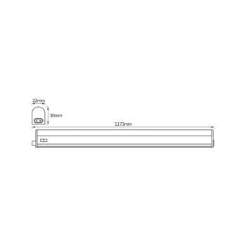 OSRAM LED-es világítócsík SWITCH BATTEN, 117 cm, 3000 K, fehér kép