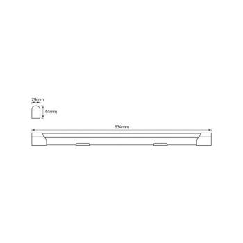 OSRAM LED-es világítócsík VALUE BATTEN, 63 cm, fém, 4000 K kép