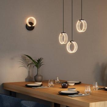 OSRAM LED fali lámpa Decor Circle, CCT, fekete kép