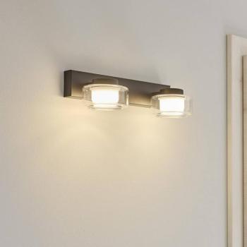 OSRAM LED fali világítás ORBIS FLAME, fekete, 2 izzós, CCT IP44 kép