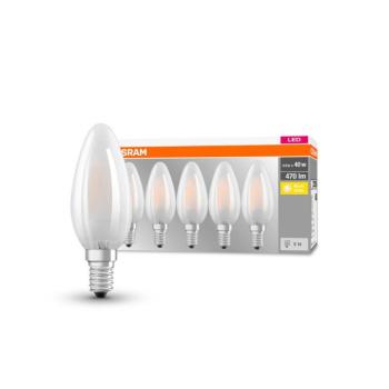 OSRAM LED gyertya lámpa E14 4W 2700K 470lm 5db kép