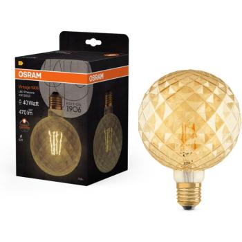 OSRAM LED izzó, atipikus, E27, 4,5 W, VINTAGE 1906, meleg fehér kép