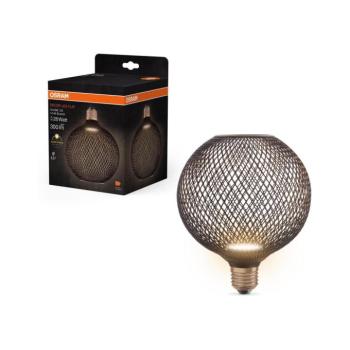 LED Izzó DECOR FLAT G125 E27/3,5W/230V 2700K fekete - Osram 4058075840126 kép