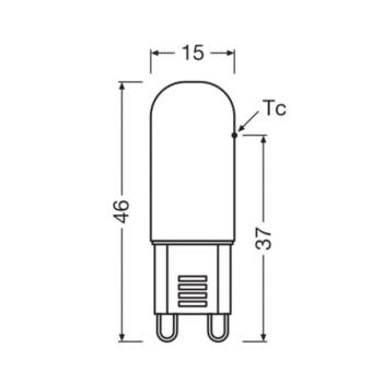 OSRAM LED izzó G9 1,8 W világos 2,700 K