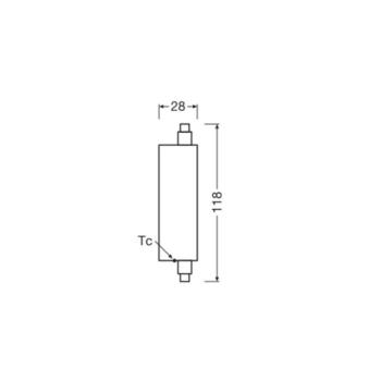 OSRAM LED izzó rúd R7s 20W 3,000K 300° kép