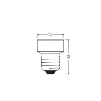 OSRAM LED izzó Star Flat E27 3,5W 2700K cserélhető gyűrű. kép