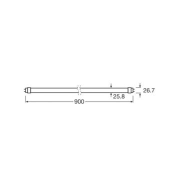 OSRAM LED izzó T8 10W cső Bio-Lumilux 965 90cm kép