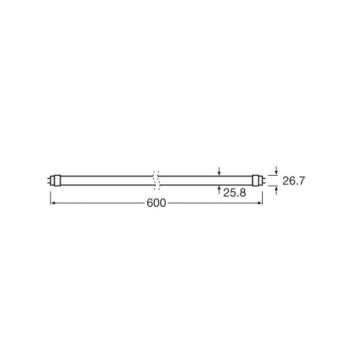 OSRAM LED izzó T8 6.6W cső Bio-Lumilux 965 60cm 60cm kép