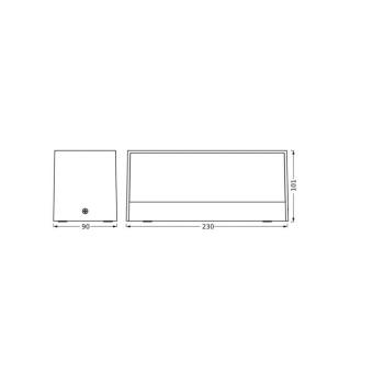 OSRAM LED kültéri falilámpa ENDURA STYLE IDRI, sötét szürke, IP65 kép