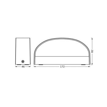 OSRAM LED kültéri falilámpa ENDURA STYLE ILAY, sötét szürke, IP65 kép