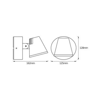 OSRAM LED kültéri falilámpa ENDURA STYLE MIDI, sötét szürke, IP44 kép