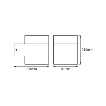 OSRAM LED kültéri falilámpa ENDURA STYLE PUCK, sötét szürke, IP44 kép