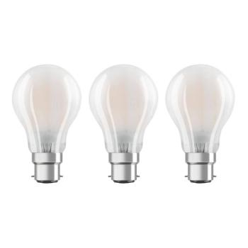 OSRAM LED lámpa B22d Classic 827 6,5W 3db-os matt kép