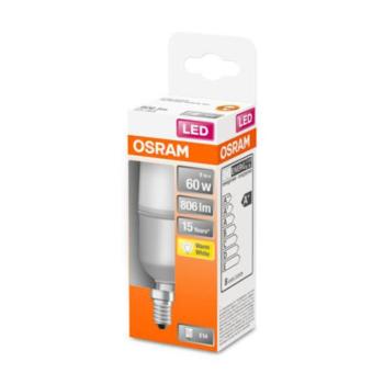 OSRAM LED lámpa Classic Stick matt E14 8,5W 2700K kép