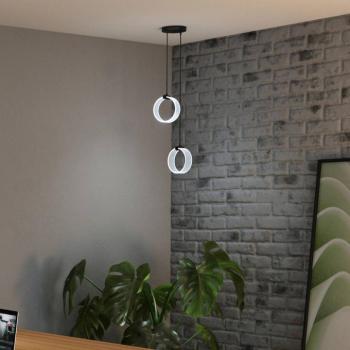 OSRAM LED lógó világítás Decor Circle, 2 izzós, CCT, fekete kép
