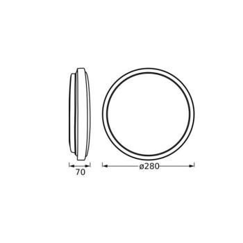 OSRAM LED mennyezeti lámpa ORBIS LONDON, fekete, Ø 28 cm, fém kép