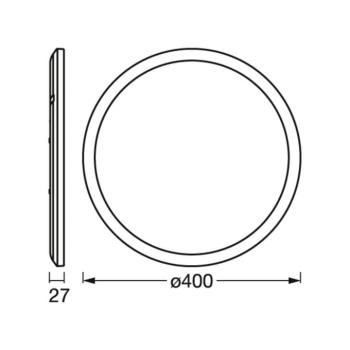 OSRAM LED mennyezeti lámpa ORBIS ULTRA SLIM, fehér, Ø 40 cm, dimmelhető kép