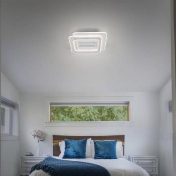 OSRAM LED mennyezeti ventilátor GRILL 55x55 cm, fehér, távirányítóval kép