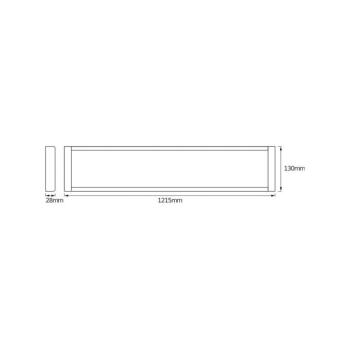 OSRAM LED mennyezeti világítás OFFICE LINE, fehér, 122 cm, fém kép