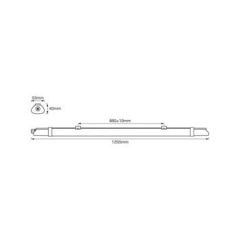 OSRAM LED nedvességálló lámpa SUBMARINE SLIM VALUE, 125 cm, IP65 kép