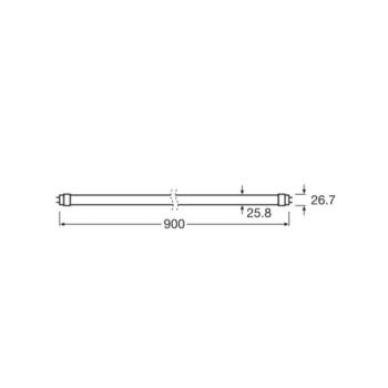 OSRAM LED növény lámpa T8 10W cső Fluora 2,500K 90cm kép