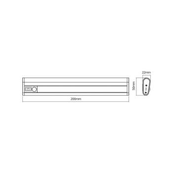 OSRAM LED pult alatti lámpa LINEAR MOBILE, 20 cm érzékelő USB kép