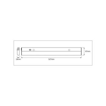 OSRAM LED pult alatti világítás LINEAR FLAT, 3000 K ezüst kép