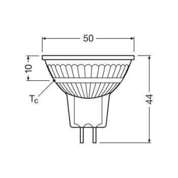OSRAM LED reflektor GU5.3 3.8W 827 36° 5 db-os csomagban