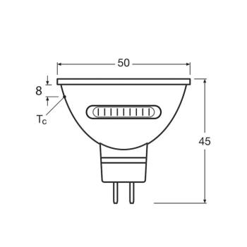 OSRAM LED reflektor GU5.3, CCT, 12 V AC/DC, 5,6 W, 36° kép