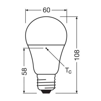OSRAM LED Relax/Active/Sleep izzó E27 8,8W matt 827/840