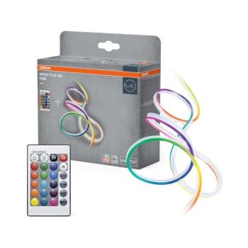 Osram - LED RGB Fényerőszabályozható szalag NEON FLEX 2m LED/4W/5V + távirányító 4099854449093 kép