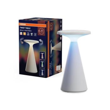 Osram - LED RGB fényerőszabályozható újratölthető kültéri asztali lámpa TWIST LED/1,35W/3,7V 1800 mAh IP44 4099854768750 kép