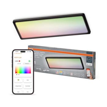 Osram -LED RGBW dimmelhető fürdőszobai mennyezeti lámpatest SMART+ PLANON LED/30W/230V Wi-Fi IP54 fekete 4058075862920 kép