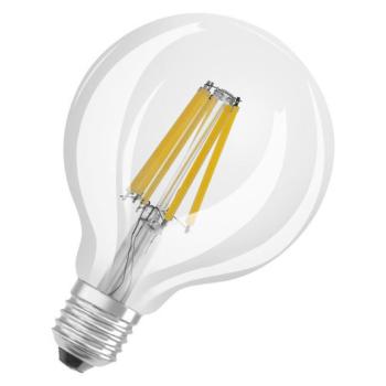 OSRAM , LED SUPERSTAR PLUS CLASSIC Globe FILAMENT , LED égő , E27 , 11 W , 2700 K , Meleg fehér , Dimmelhető , IP20 , Átlátszó kép