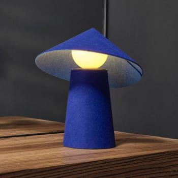 OSRAM LED tölthető asztali világítás Decor Flip, kék, filc, dimmelhető kép