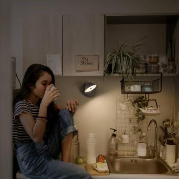 OSRAM LED tölthető fali lámpa NIGHTLUX CONE, fekete, érintésérzékeny kép
