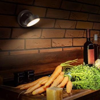 OSRAM LED tölthető fali lámpa NIGHTLUX ROUND, fekete, érintésérzékeny kép